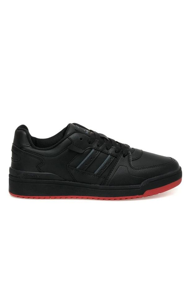 Wilmo Siyah Cilt Kırmızı Taban Şık Erkek Sneaker Model - 1