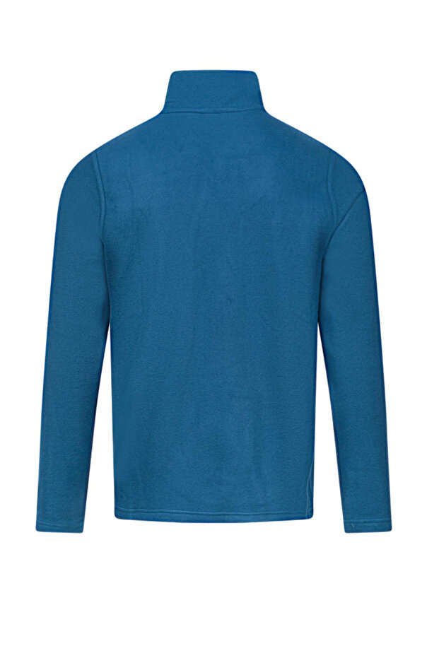 CORK Чоловічий флісовий светр на блискавці, синій 2ASCORKFBFW23LCV0335 - 4