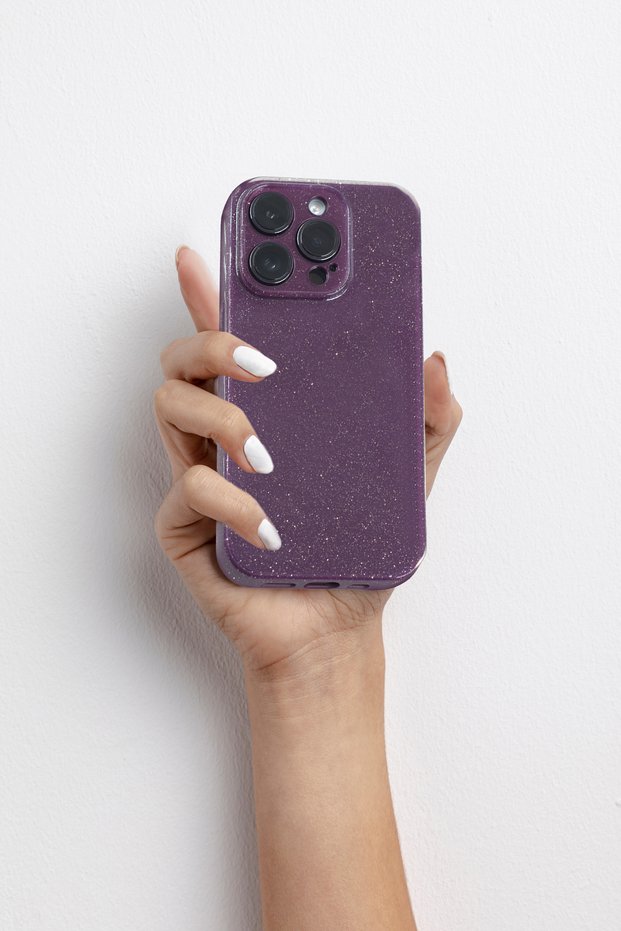 iPhone 14 Pro Max Glitter Shiny Premium Silicone Case