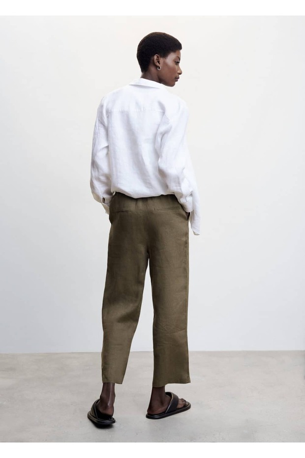 Keten Jogger Pantolon - 4
