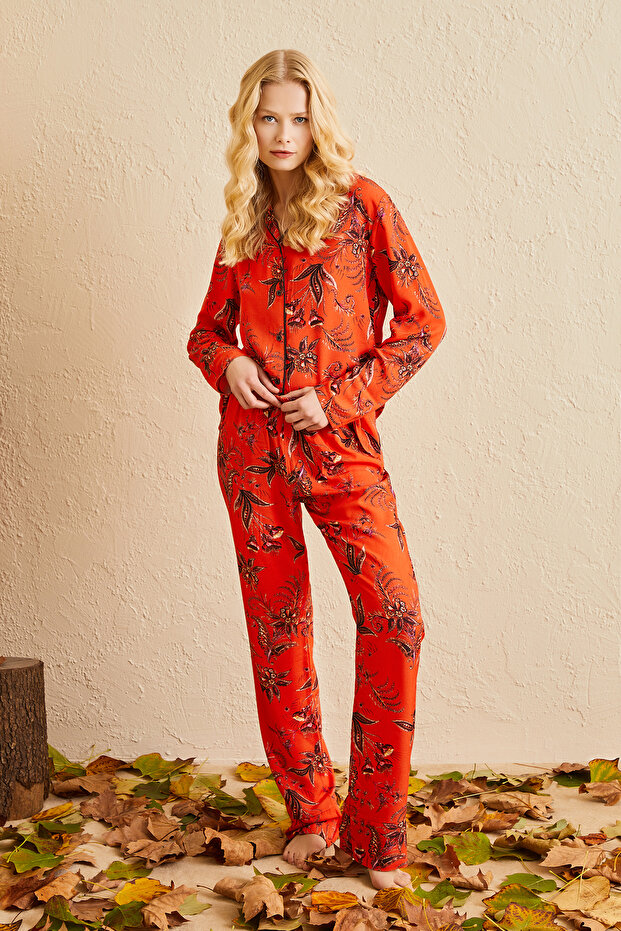 New Season 100% Viscose Woven Fabric Premium Pajamas Set, Dowry Pajamas Set