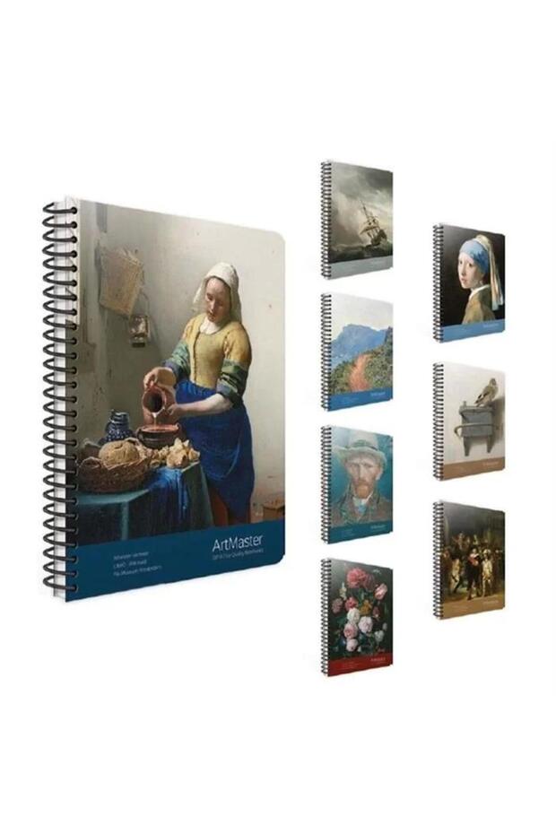 Art Master Spiral Notebook - 19x26، 100 Yp، قطع مربعة