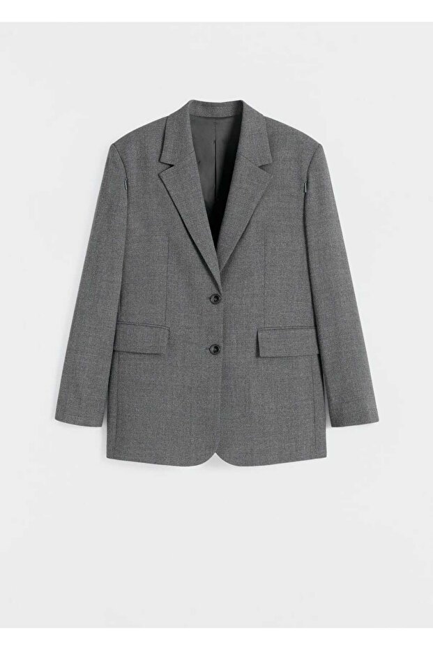 Kolları Fermuarlı Blazer - 3