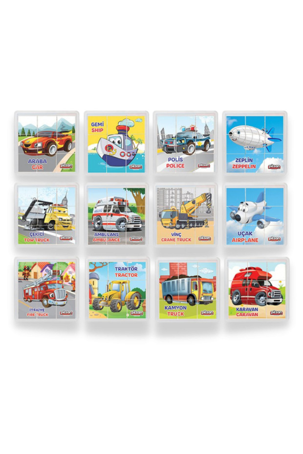 Puzzle Tek Kartlık - Taşıtlar Puzzle - Tek Puzzle Gönderilmektedir. Mavi Su Dünyası - 2