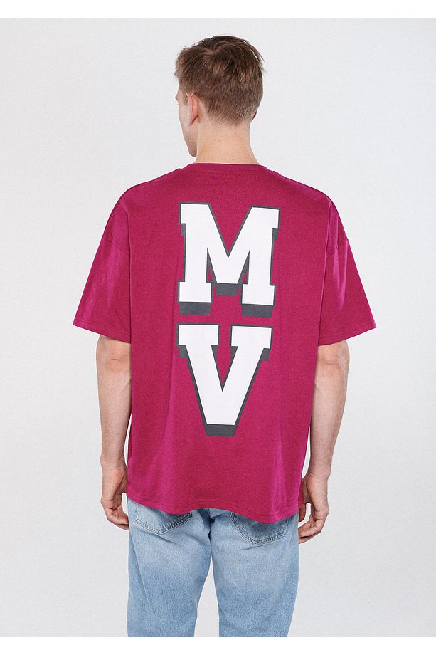 Mvtr91 Baskılı Pembe Tişört Oversize / Geniş Kesim 0611205-70941 - 4