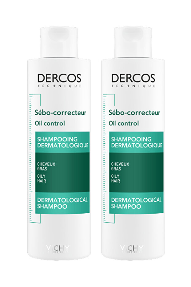 Dercos Oil Control 200ml Anti-oil Shampoo Set of 2