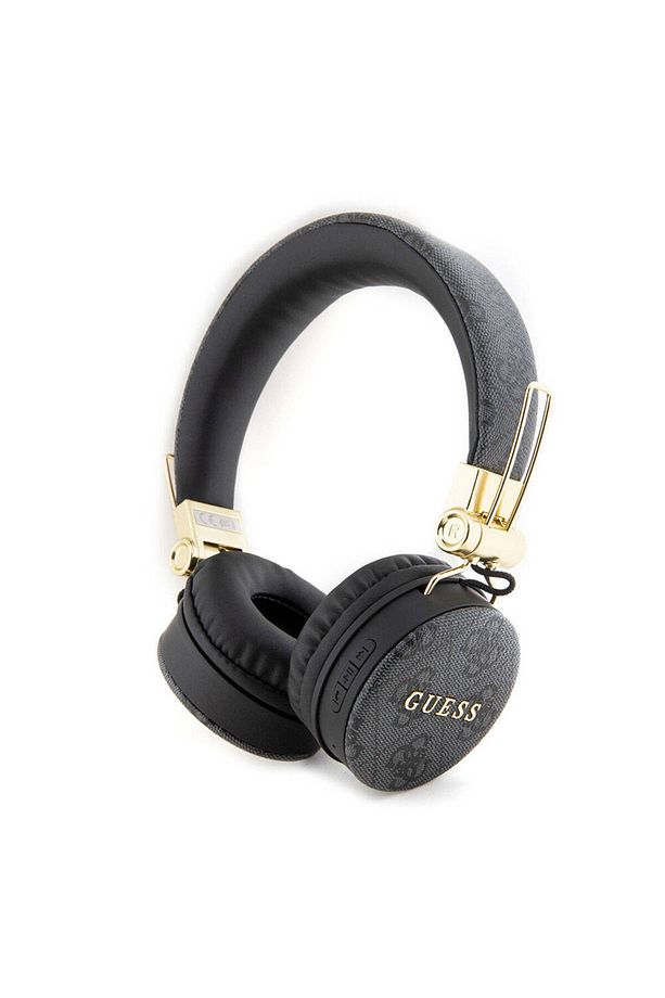 Kulak Üstü Bluetooth Kulaklık Guess Lisanslı PU Deri Ayarlanabilir Tasarım Siyah - 1