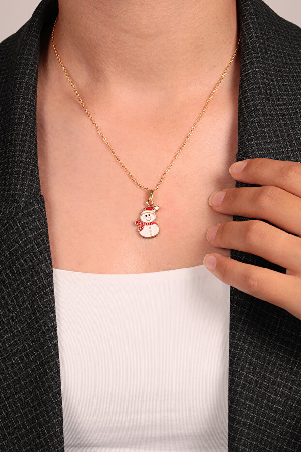 Kadın Kardan Adam Model Kolye - 5