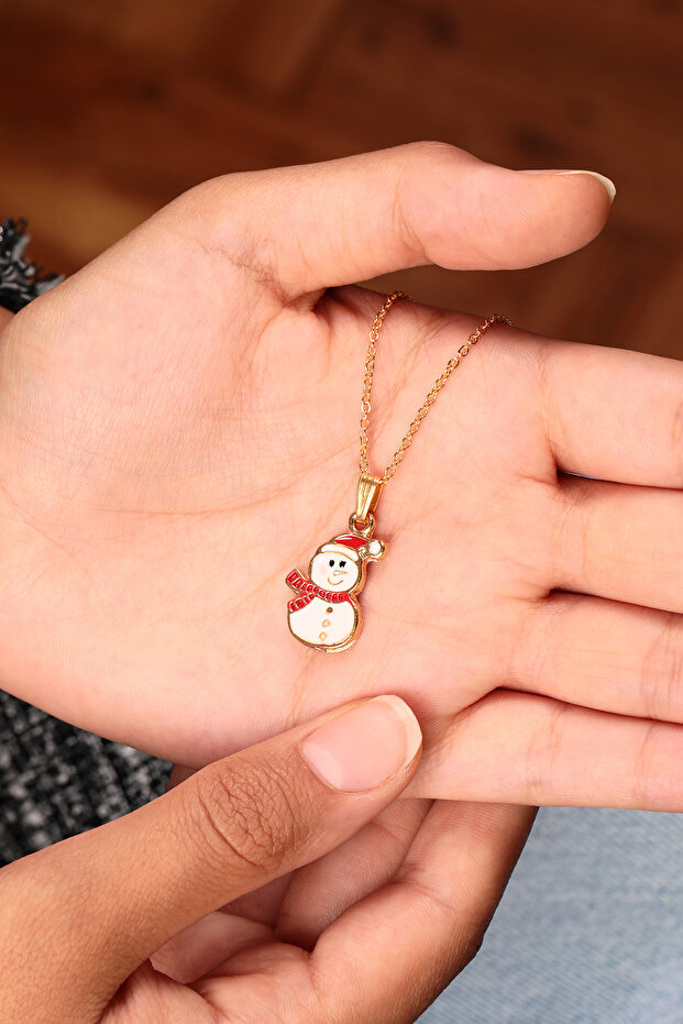 Kadın Kardan Adam Model Kolye - 1