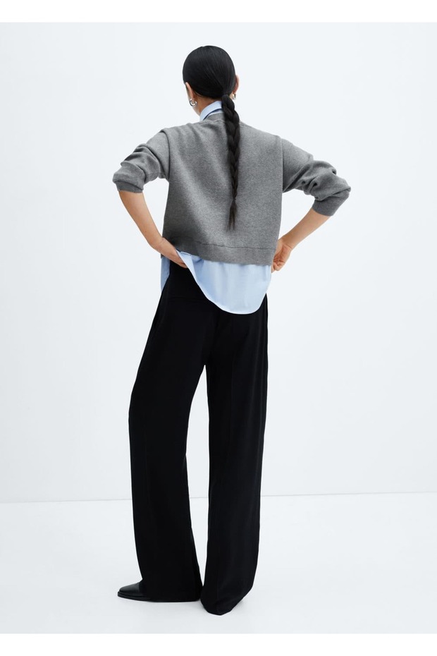 Pulover cămașă combinată - 4