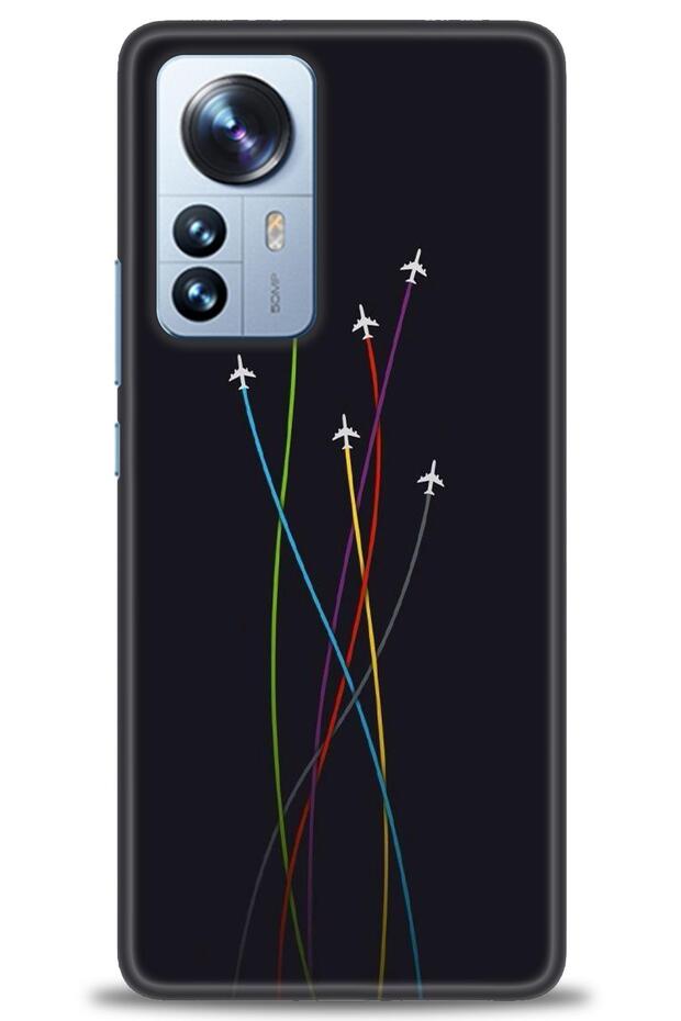 حافظة هاتف Xiaomi Mi 13 Lite مطبوعة بدقة HD - طائرات + واقي شاشة كامل