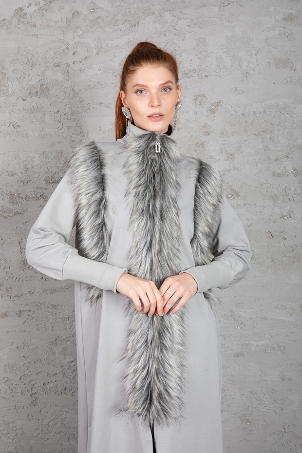 DETAYLI ÖRME KUMAŞ Kaban - 6