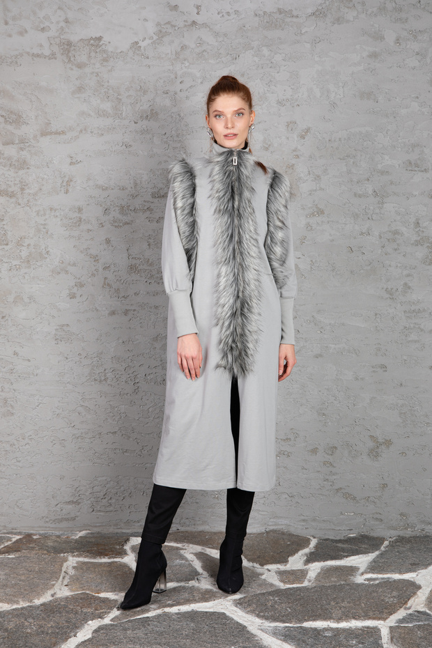 DETAYLI ÖRME KUMAŞ Kaban - 1