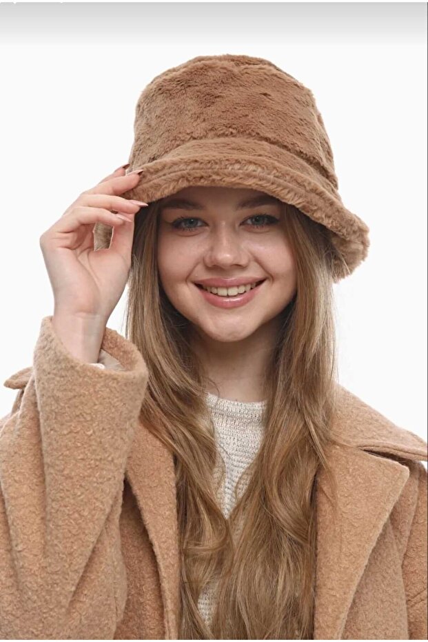 Peluş Bucket Şapka - 4
