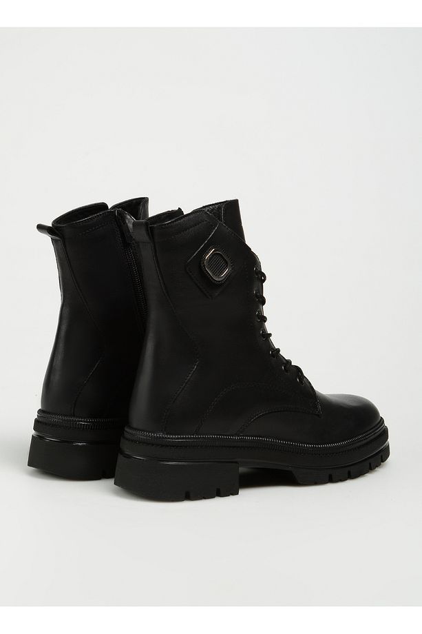 Siyah Kadın Bot 32700 ZN DUZ ANKLE BOT (K) - 3