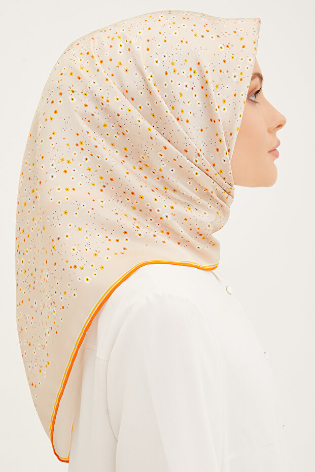 ARMİNE İPEK EŞARP 8900D (TWİLL) (NOSTALJİ) - 3