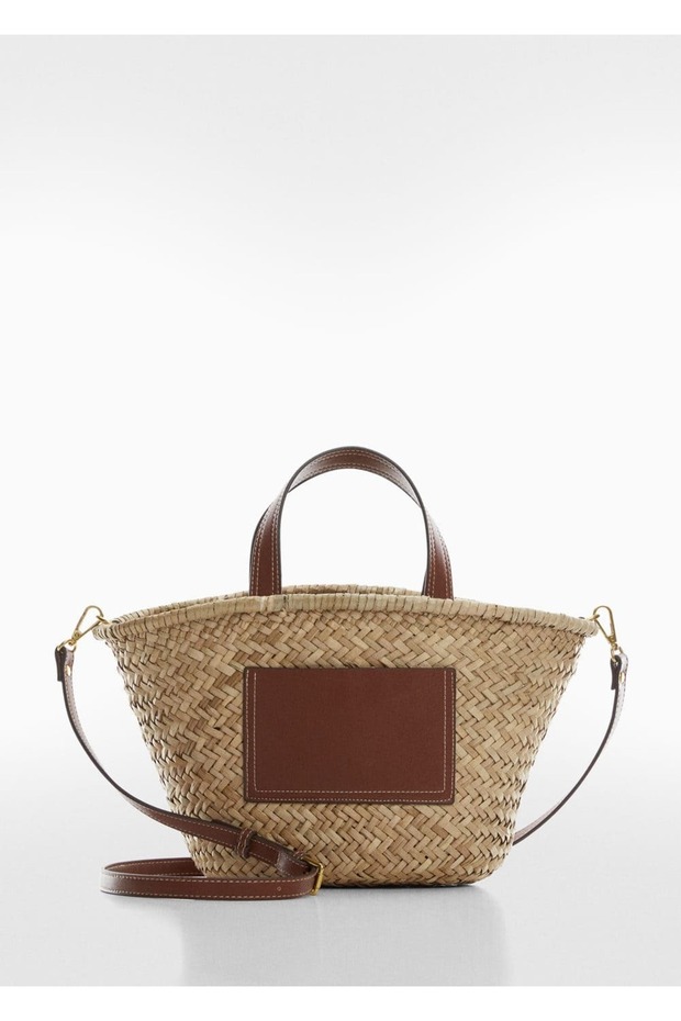 Doğal elyaf hasır çanta - 3