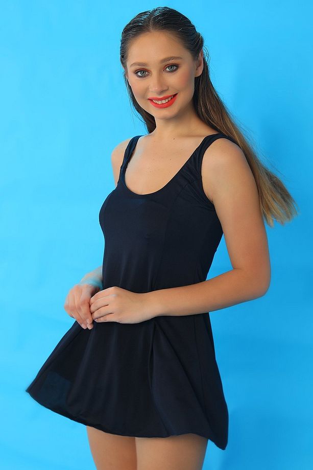 Kadın Elbiseli Mayo - 1