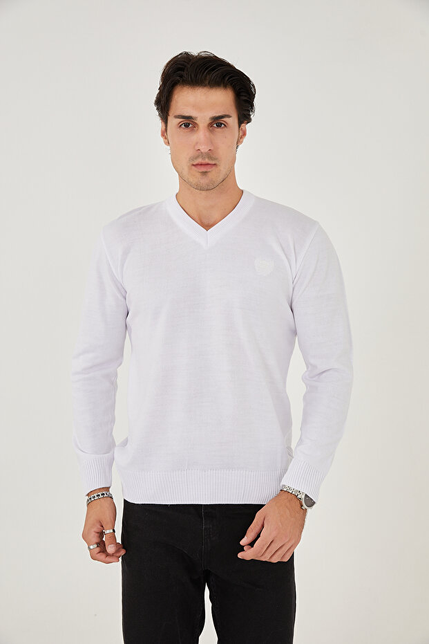 KMKKOMBİN MEN'S V-NECK SPECIAL SWEATER