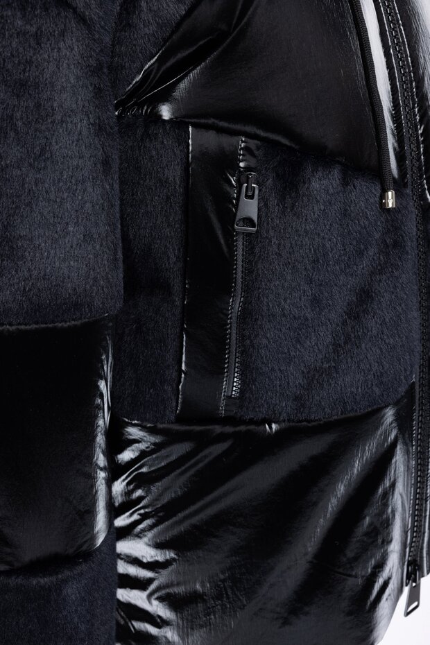 Parlak Kapüşonlu Kaban - 2