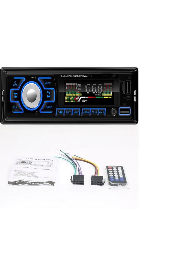 Çift Usb Girişli Bluetooth Araba Teybi Radyo Usb Sd Aux Teyp Amfi Çıkışlı 4x55 Watt uyumlu - 1