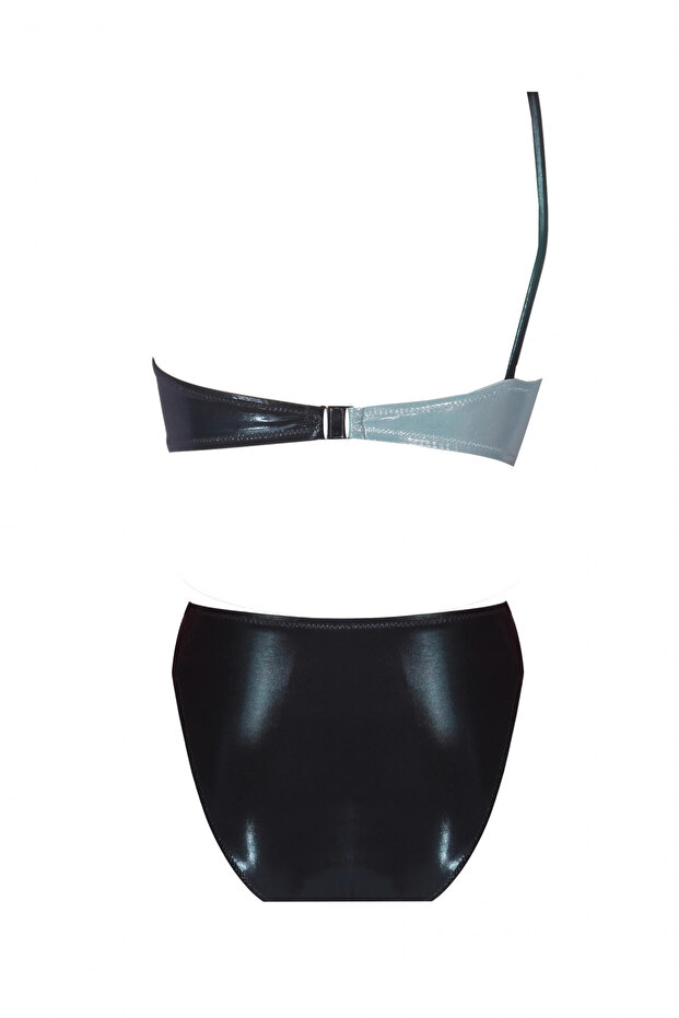 PARLAK TEK OMUZ BİKİNİ - 2