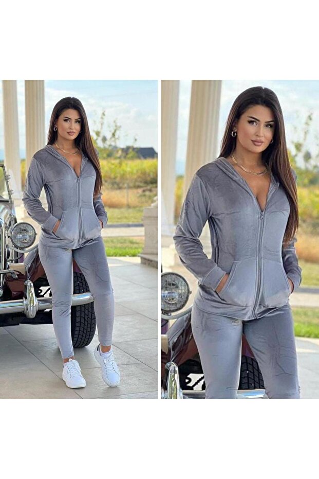 Set de catifea cu fermoar - 1