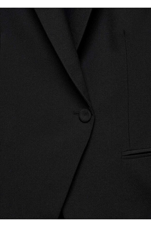 Regular Kesim Yünlü Blazer Ceket - 5