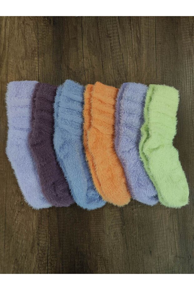 عبوة من 6 جوارب شتوية من القطيفة - 2