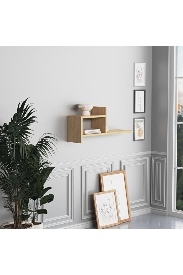 Hisar Duvar Rafı Meşe - 1