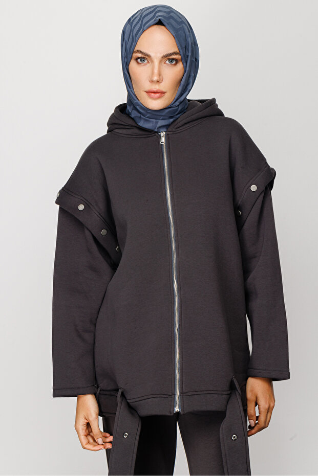 Wave Pattern Silky Jacquard Shawl - 5