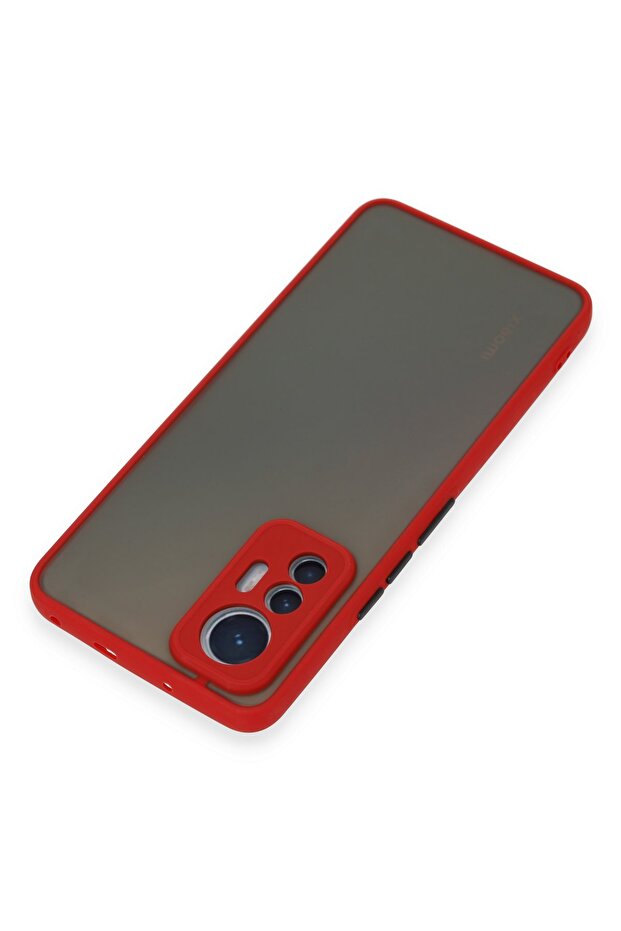 Xiaomi Mi 12 Lite Case with Camera Protection Matte Frosted Colorful Buttons on the Back - 5