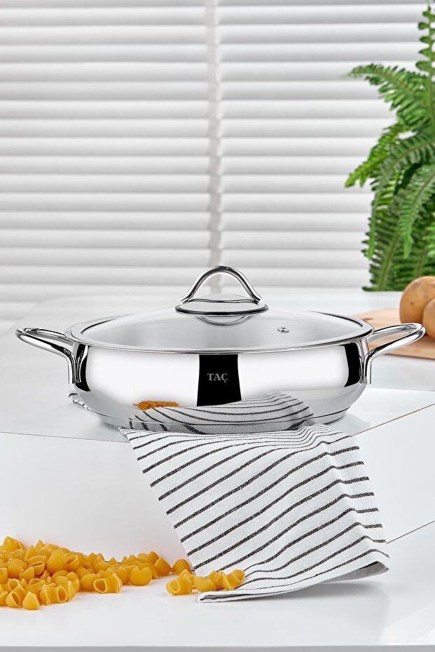 Funda Basık Çelik Tencere 26 Cm - 1