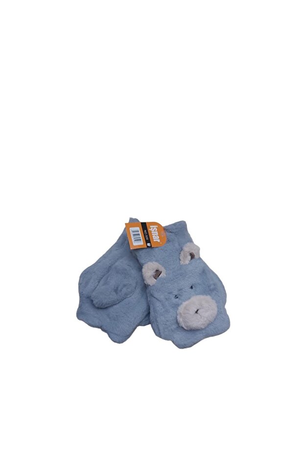 Çocuk tek parmak peluş eldiven - 1