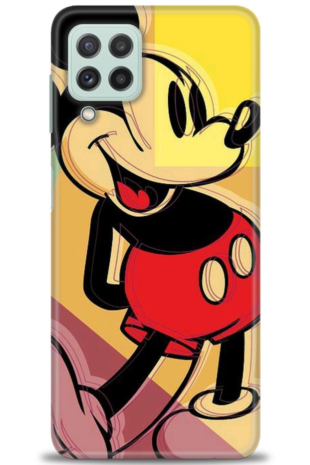 Samsung Galaxy M32 Case Hd Printed Case - Mickey Mousee + Full Screen Protector