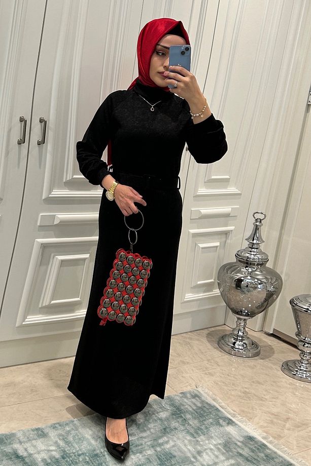 Siyah Elbise - 5