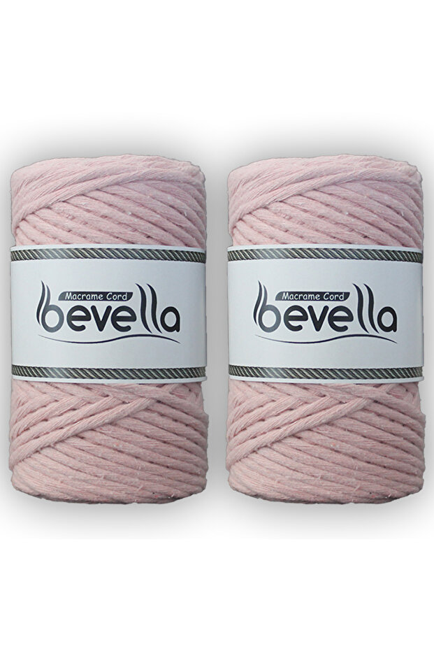 Scanable 3 mm Macrame Thread Powder 2 Pieces 250 Gr