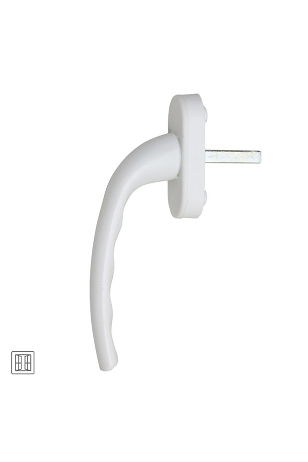 1 Box of 50 White Window Handles Aluminum. Domestic Production. Kayapen Brand. 124 Grams / Piece