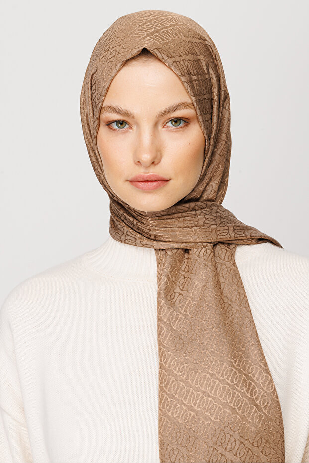 شال جاكار لامع بنمط فوريفر - 7