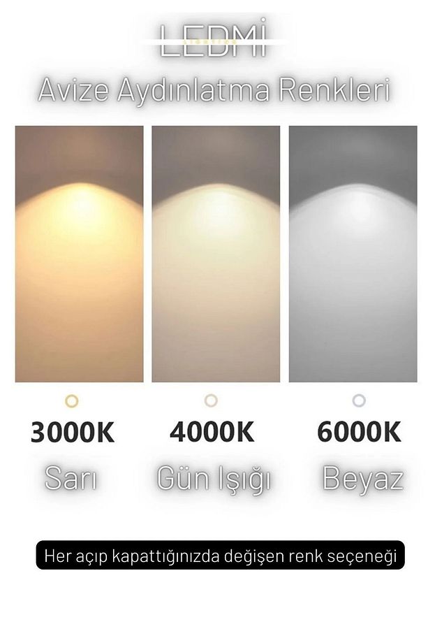 Yuvarlak Tavan Avizesi, 3 Renk Aydınlatmalı, Kumandalı Led Avize,Modern Avize,Spor Avize,Siyah Avize - 6