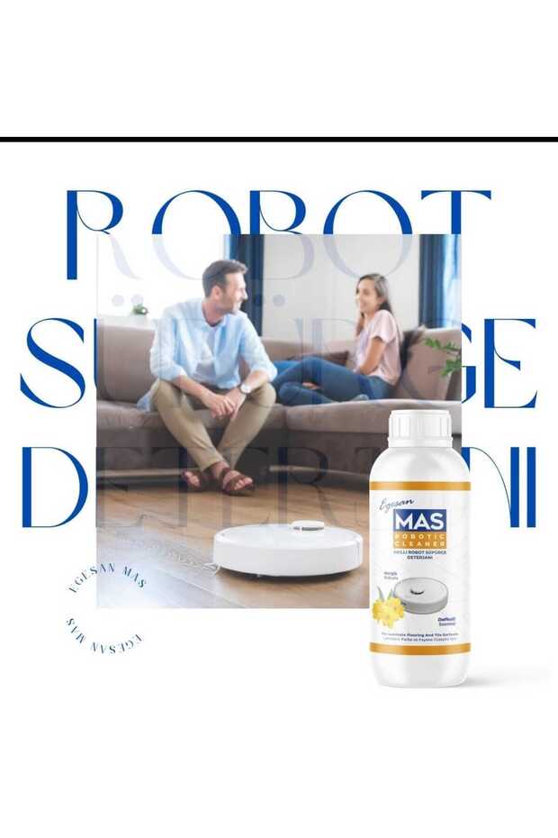 Robot Süpürge Deterjanı Solüsyonu Nergis Kokulu 1000 ML - 1