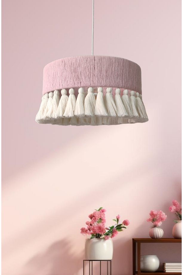 Lagertha Pembe Avize, Salon Avize, Yatak odası avize, Çocuk Odası Avize, Bohem avize - 5