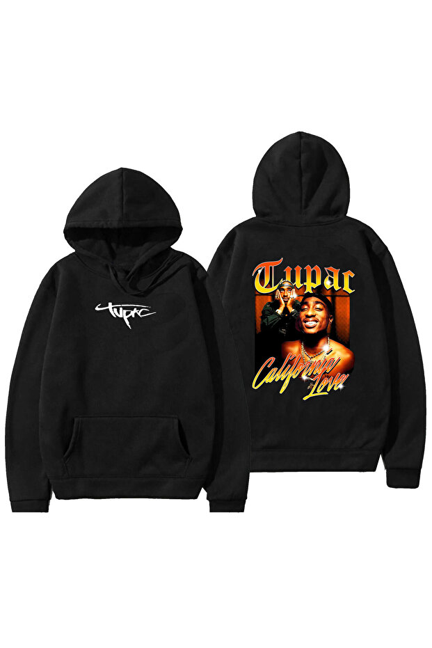 Tupac front and back printed hooded unisex Hoodie