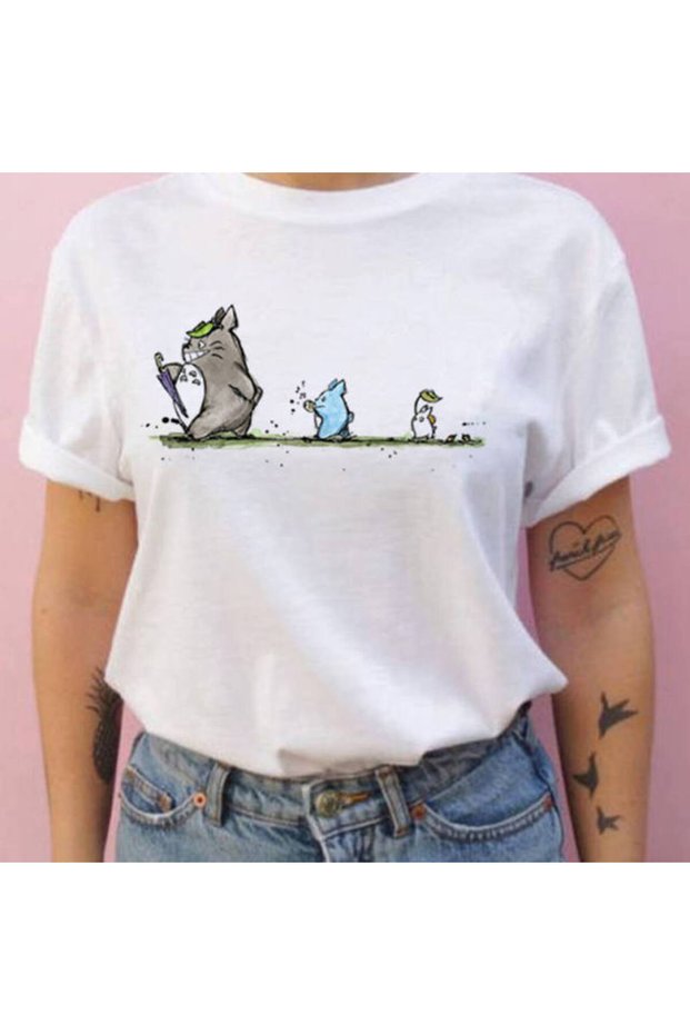 Hayao Harajuku Ghibli Totoro Miyazaki T-Shirt M39