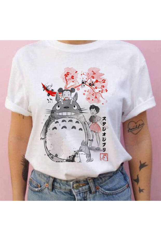 Hayao Harajuku Ghibli Totoro Miyazaki T-Shirt m53