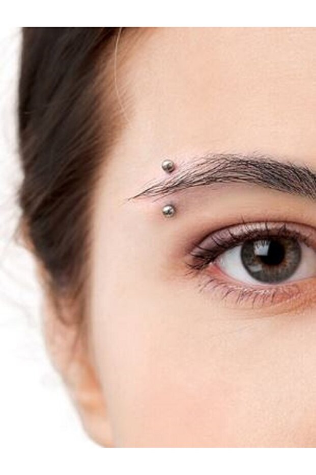 Çelik kaş pirsingi - 4