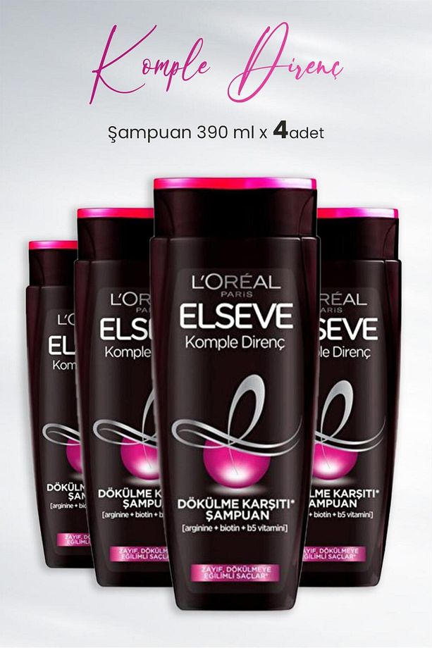 Komple Direnç Dökülme Karşıtı Şampuan 390 ml X 4 Adet - 1