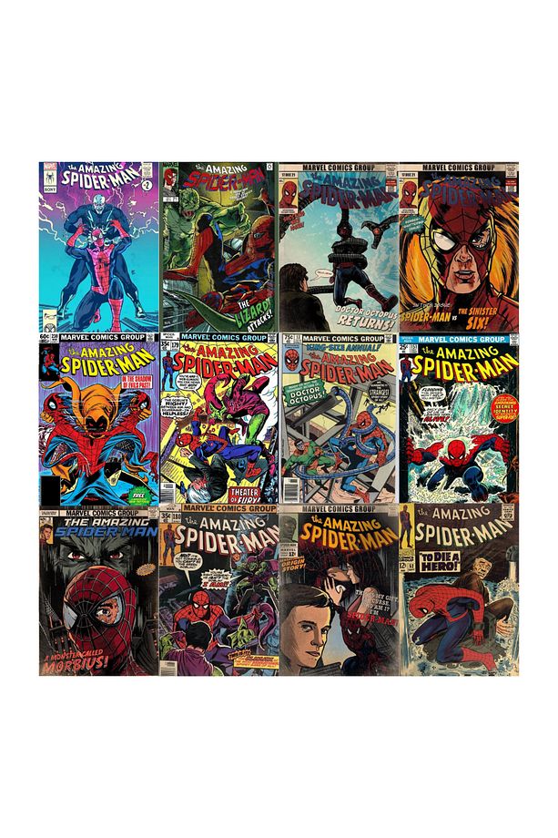 Örümcek Adam Afiş Spiderman Poster Seti- 12 Adet-a5 - 1