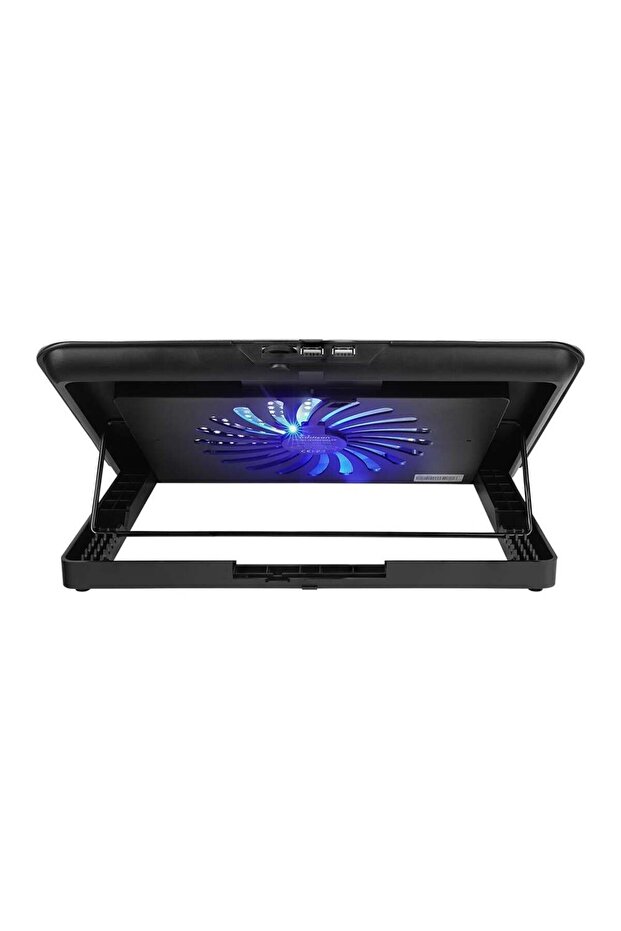 AD-Q5 Windcooler Hız Kontrollü Alüminyum Gövde 2Usb Notebook Soğutucu - 5