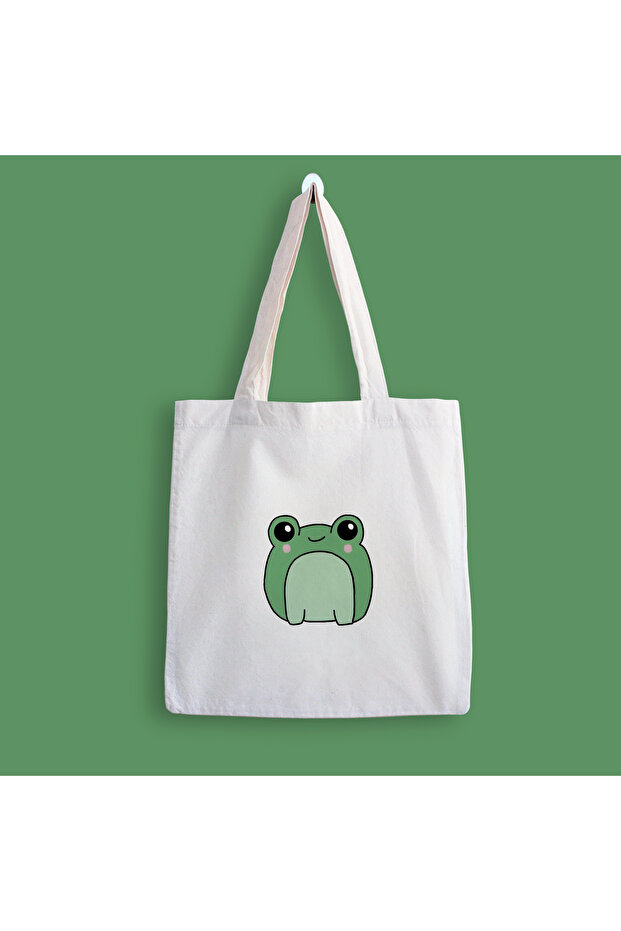 Tiny Frog Printed Cloth Bag - 1